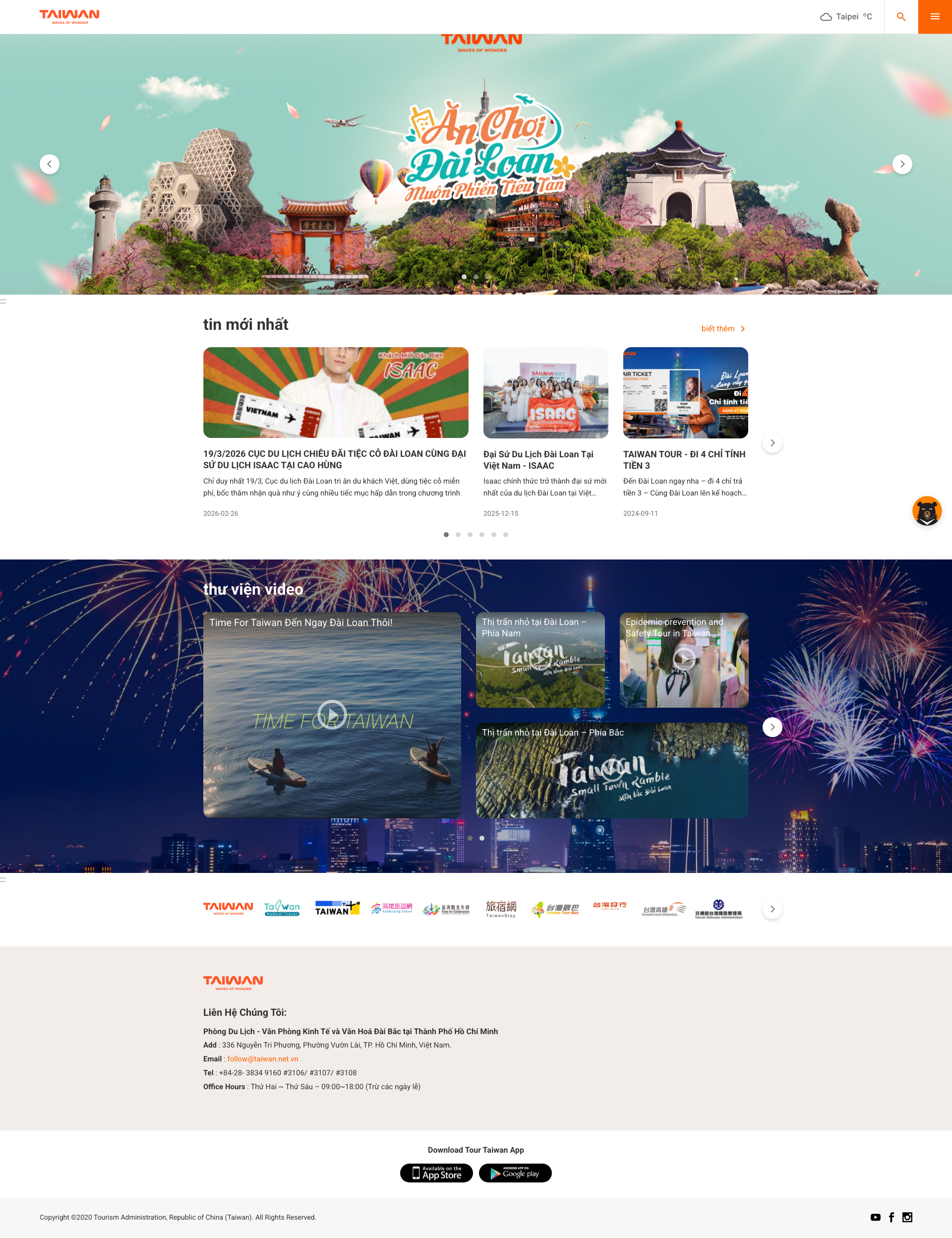 交通部觀光署 — 越南語系官網 Full Page